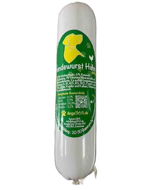 Hundewurst Huhn 800 Gramm