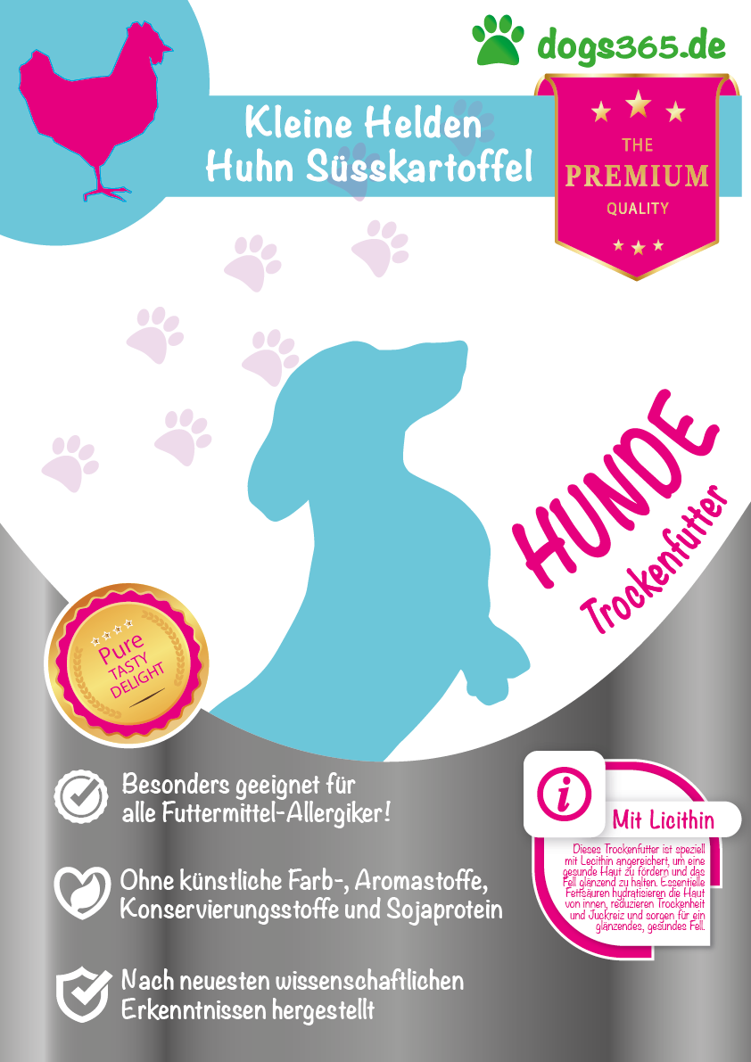 dogs365 Kleine Helden Huhn & Süsskartoffel Adult