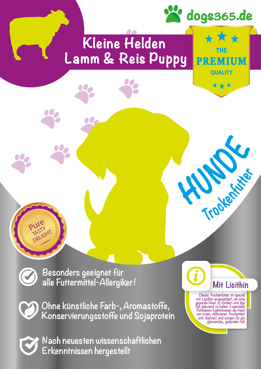 dogs365 Kleine Helden Lamm & Reis Puppy