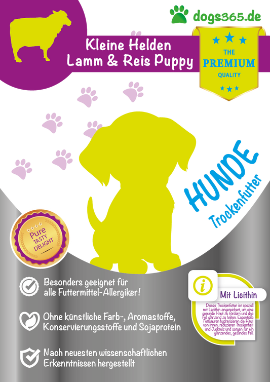 dogs365 Kleine Helden Lamm & Reis Puppy