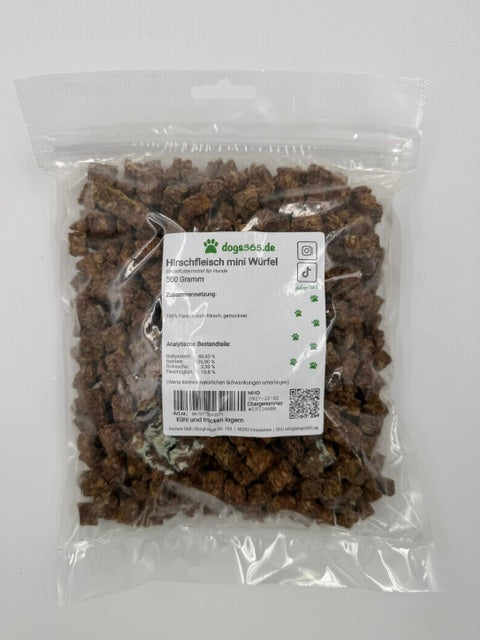 Hirschfleisch mini Würfel