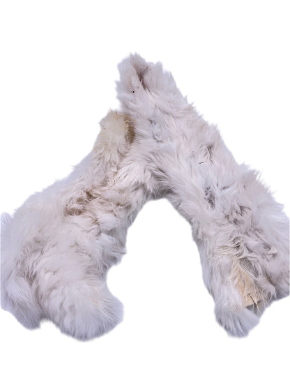 Konijnenvelstokjes met vacht, ca. 25 cm