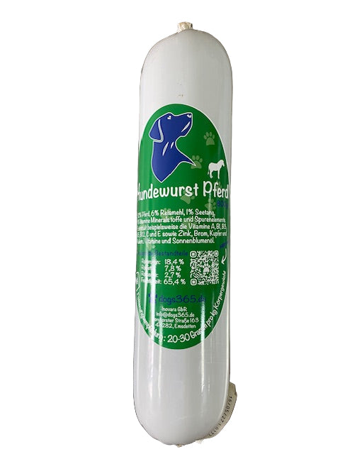 Hundewurst Pferd 800 Gramm
