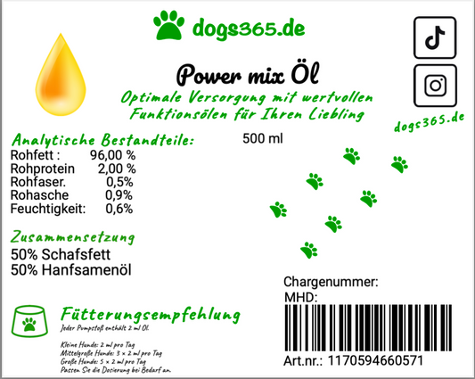 Powermix olie