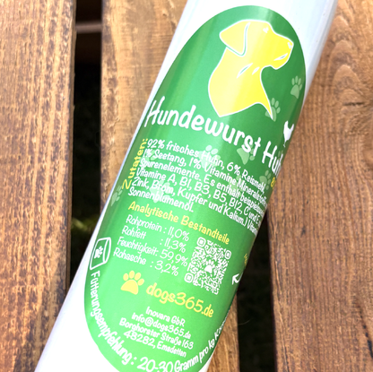 Hundewurst Huhn 800 Gramm